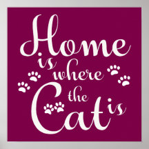 Lar é onde o Gato é pequenas patas