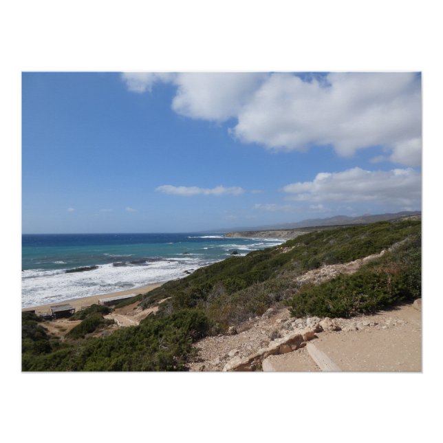 Pôster Lara Beach, Paphos, Chipre (Frente)