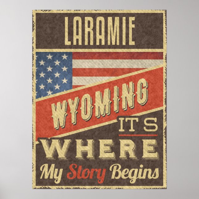 Poster Laramie Wyoming (Frente)