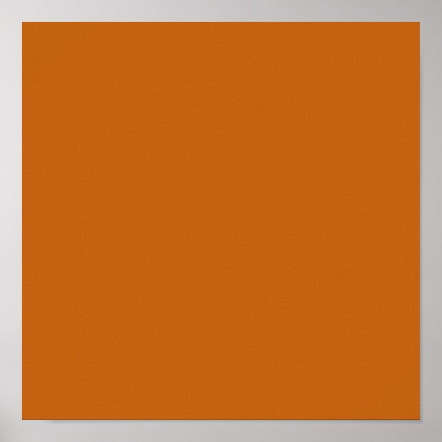 Poster Laranja de liga (cor sólida) (Frente)