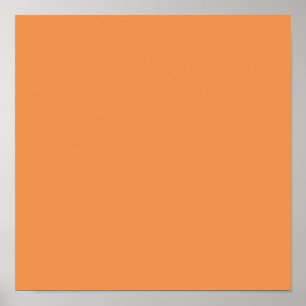 Poster Laranja desbotado (cor sólida)