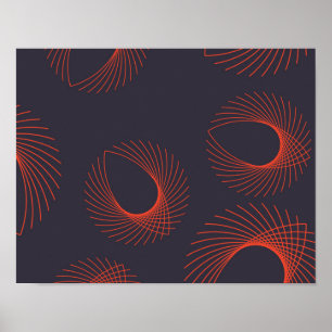 Poster Laranja, legal, tendências, abstração geométrica d