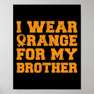 Poster Laranja Para Meu Irmão Leucemia Cancer Si