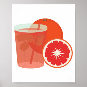 Poster Laranja Vermelha