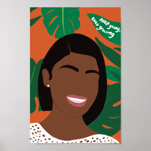 Poster Laranja Vivo Continua Crescendo