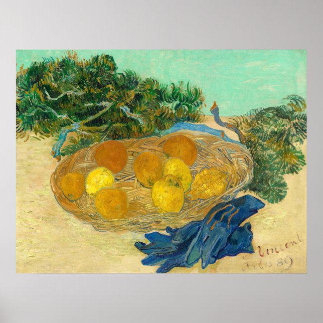 Poster Laranjas, limões - Vincent van Gogh Fine Art Poste (Frente)