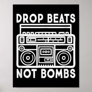 Poster Largas Não Bomba Músicos Anti-Guerra