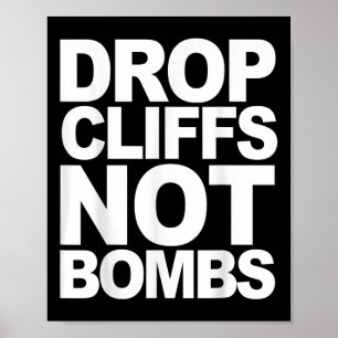 Poster Largas Não Bombas Ski Snowboard Mtb Anti-guerra P