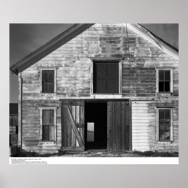 Poster Large Barn, UC Papais noeis Cruz, março de 1962 (Frente)