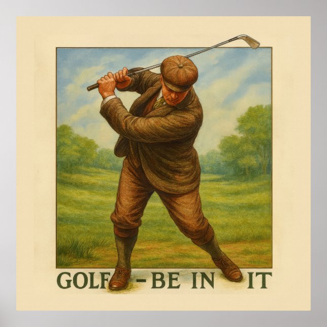 Poster Large Golf Be In It (Frente)