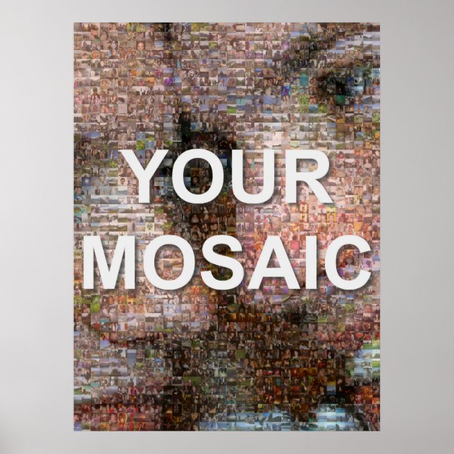 Poster Large mosaic (portrait) (Frente)
