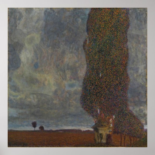 Poster Large Poplar II — Gustav Klimt (1903) (Frente)