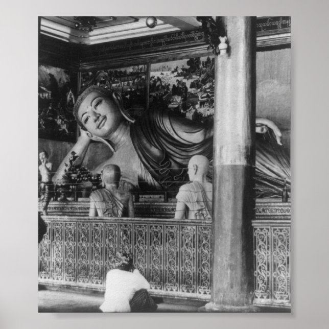 Pôster Large Statue of Buddha in Thailand (Frente)