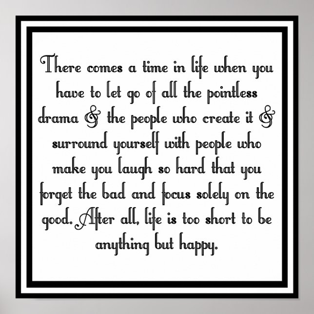 Pôster Largue o drama (Frente)