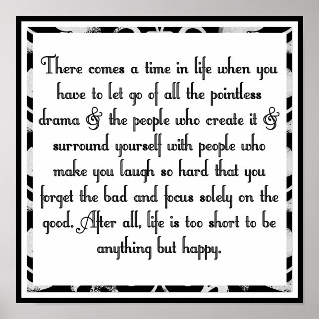 Poster Largue o drama (Frente)