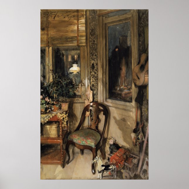 Poster Larsson - Brinquedos no canto (Frente)