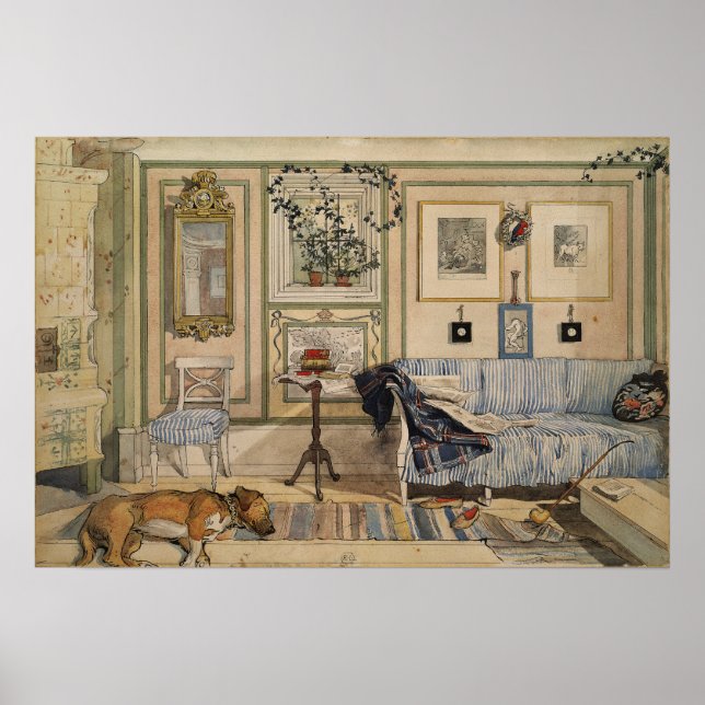 Poster Larsson - Canto Aconchegado (De Uma Casa) (Frente)