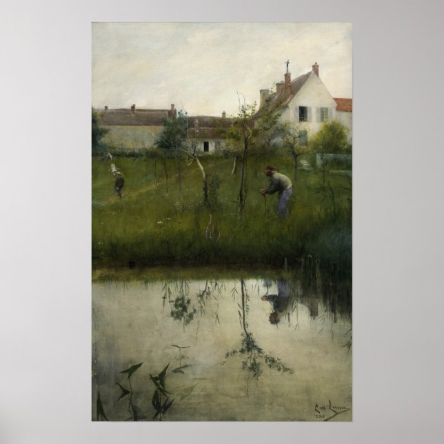 Poster Larsson - O Velho E O Jardim Da Enfermeira (Frente)