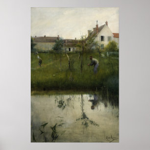 Poster Larsson - O Velho Homem E O Jardim De Infância