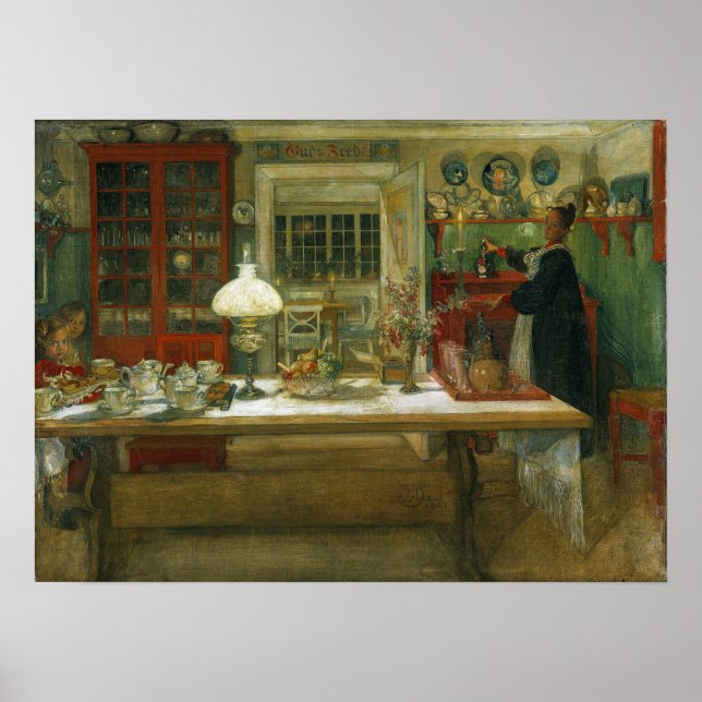 Poster Larsson - Preparando-se Para Uma Partida 1896 (Frente)
