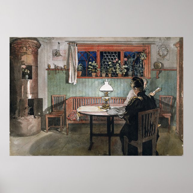 Poster Larsson - Quando As Crianças Foram Para A Cama (Frente)