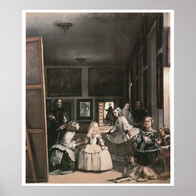 Pôster Las Meninas, c.1656 Diego Velasquez (Frente)