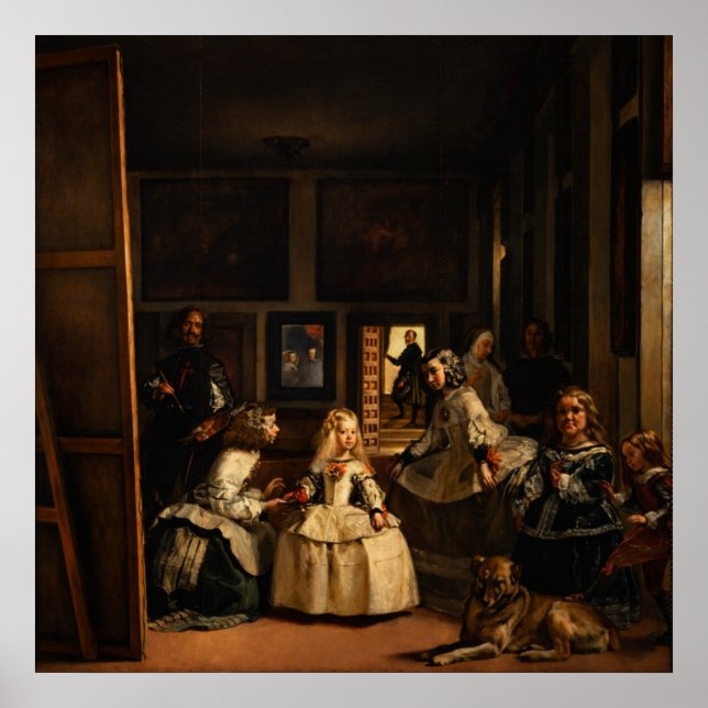 Poster Las Meninas de Diego Velázquez (Frente)
