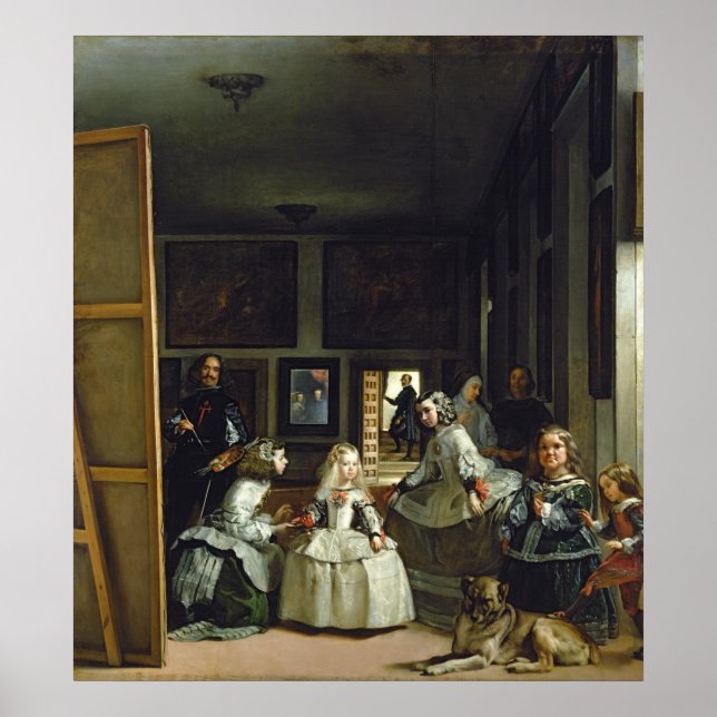 Pôster Las Meninas ou A Família de Filipe IV, c.1656 (Frente)