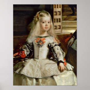 Pôster Las Meninas ou família de Philip IV, c.1656