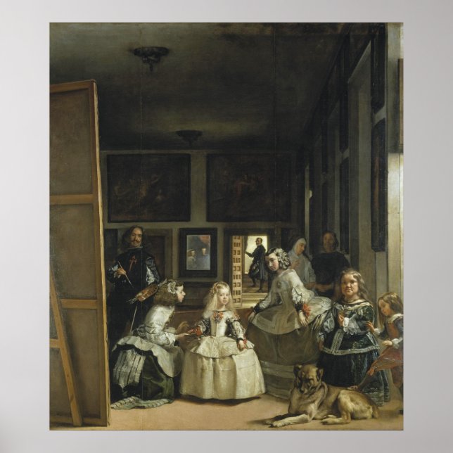 Pôster Las Meninas por Diego Velazquez (Frente)