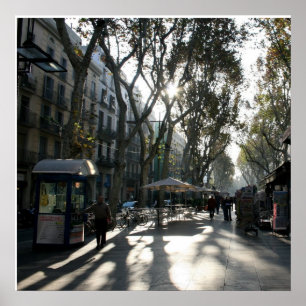 Poster Las Ramblas, Barcelona
