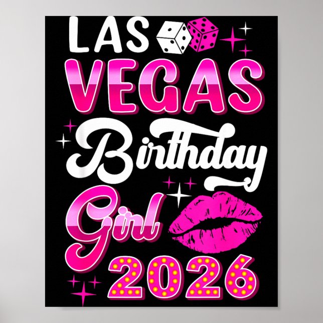 Poster Las Vegas Girls Trip 2026 Cruise Trip Matching Bir (Frente)