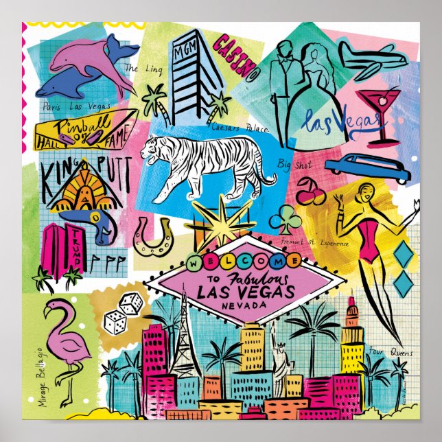 Poster Las Vegas, Nevada (Frente)