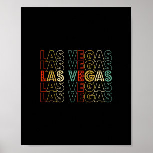 Poster Las Vegas Nevada Vintage Anos 70 80 Lembrança Féri