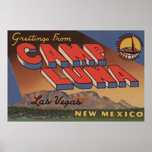 Poster Las Vegas, Novo México - Campo Luna (Frente)