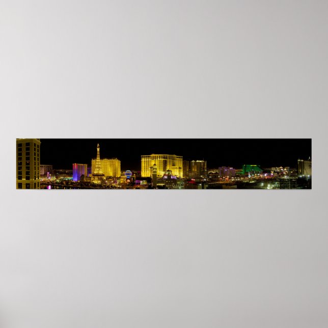 Pôster Las Vegas Strip Panorama (Frente)