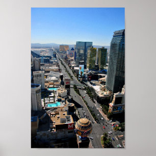 Poster Las Vegas Strip Skyline Cityscape América EUA