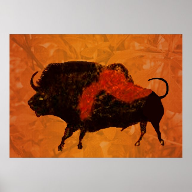 Pôster Lascaux Bison (Frente)