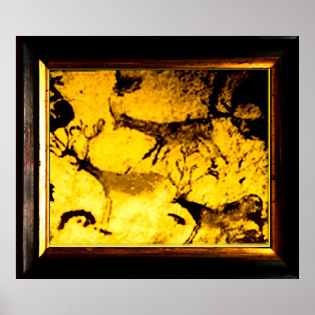 Pôster Lascaux Deer Herd (Frente)