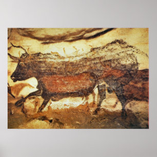 Poster Lascaux prehistoric cave painting
