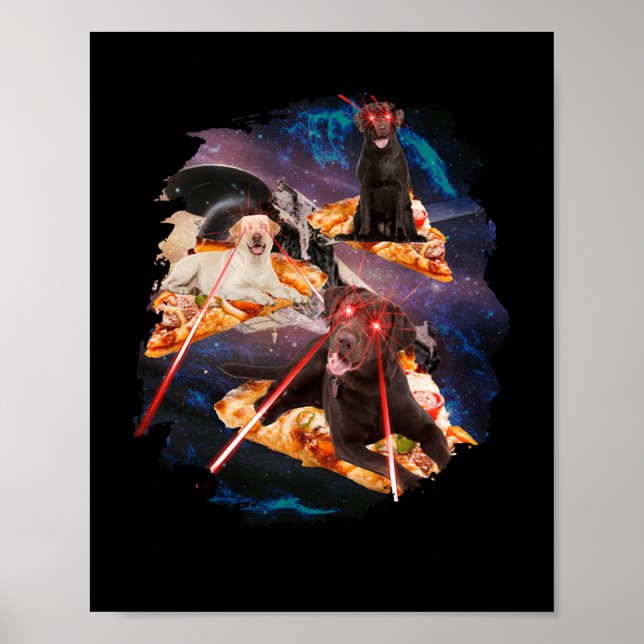 Poster Laser Cats Pizza Kitties (Frente)