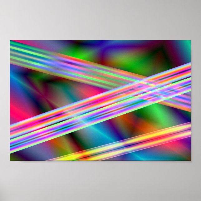 Poster lasers de molho abstrato art (Frente)