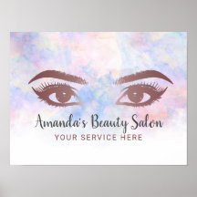 Lashes & Brows Salon Makeup Artist Watercolor