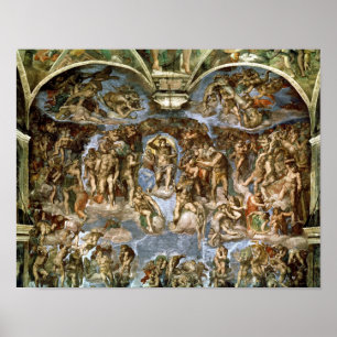 Pôster Last Judgement, from the Sistine Chapel, 1538-41