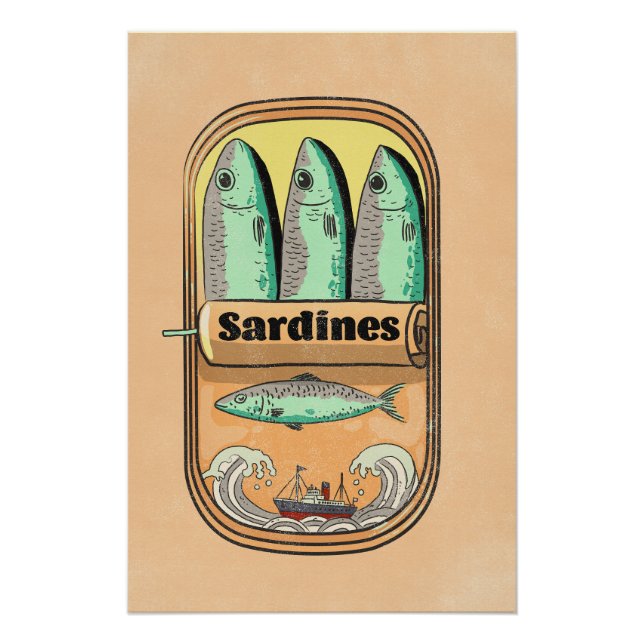 Pôster Lata de Sardinha (Frente)