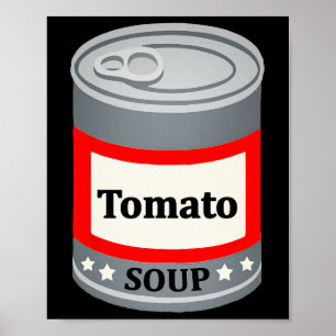 Poster Lata De Tomate Soup Engraçada No Último Minuto Hal