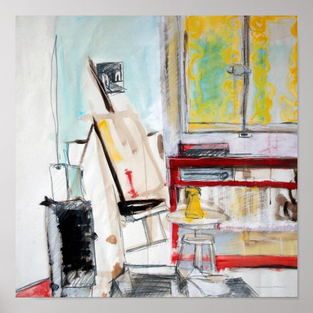 Poster L'Atelier de l'Apprenti Peintre 1982 (Frente)