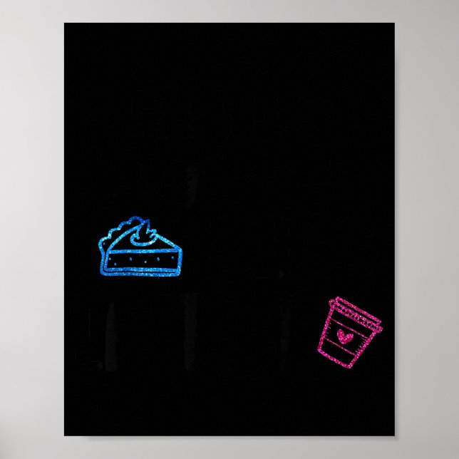 Poster Lates I Thought You Said E And Lattes Funny Fitnes (Frente)