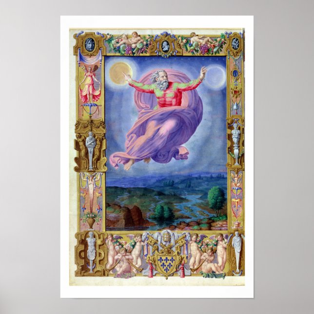 Pôster Latino 880 fol.182v Deus Pai, do Psal (Frente)