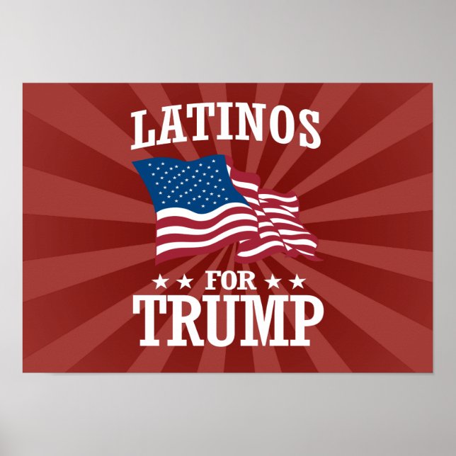 PÔSTER LATINOS PARA TRUMP (Frente)